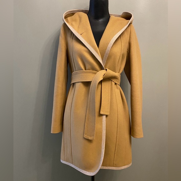 BNWT Artizia Wilfred Italian Virgin Wool & Cashmere Borda Belt Coat Camel XS - Picture 1 of 7